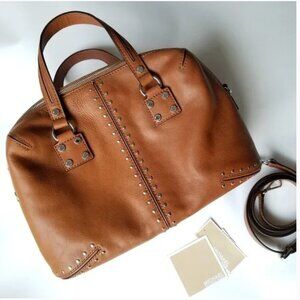 Michael Kors Astor Satchel in Color Luggage with removable strap